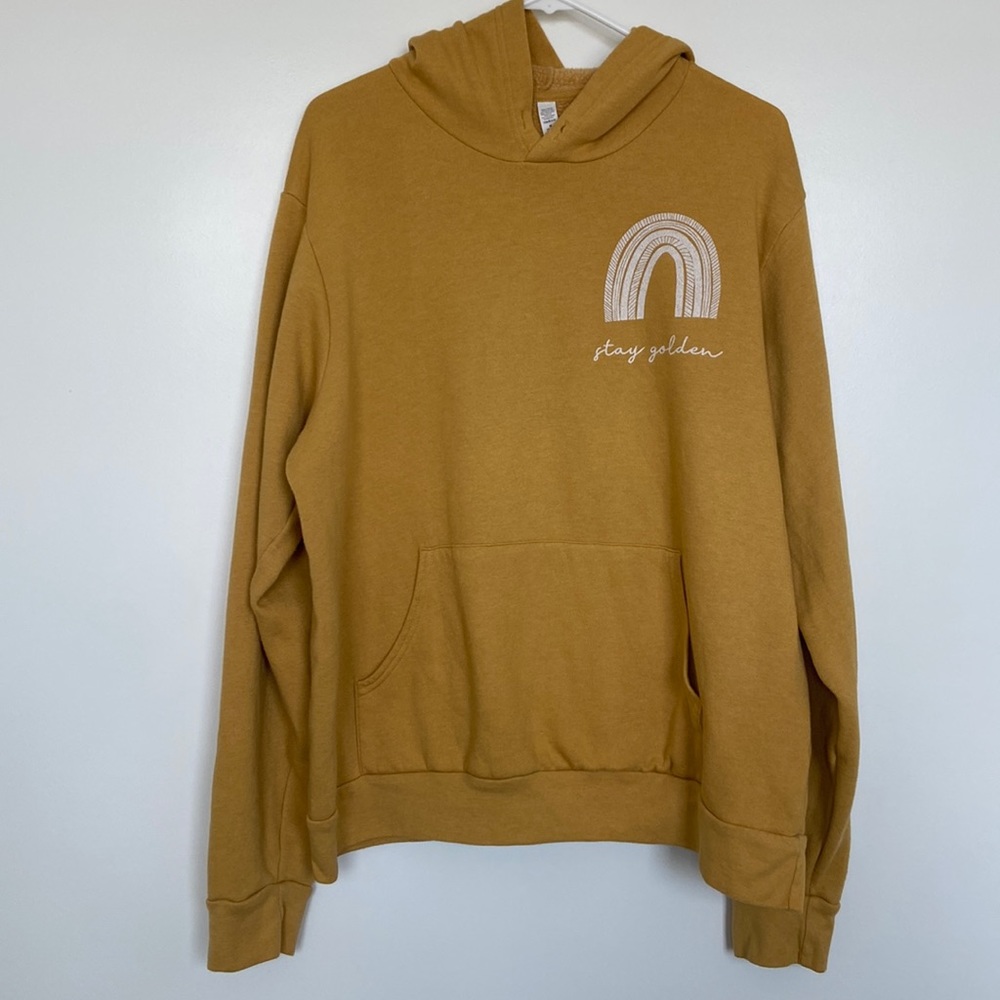 Goldenrod “Stay Golden” hooded sweatshirt